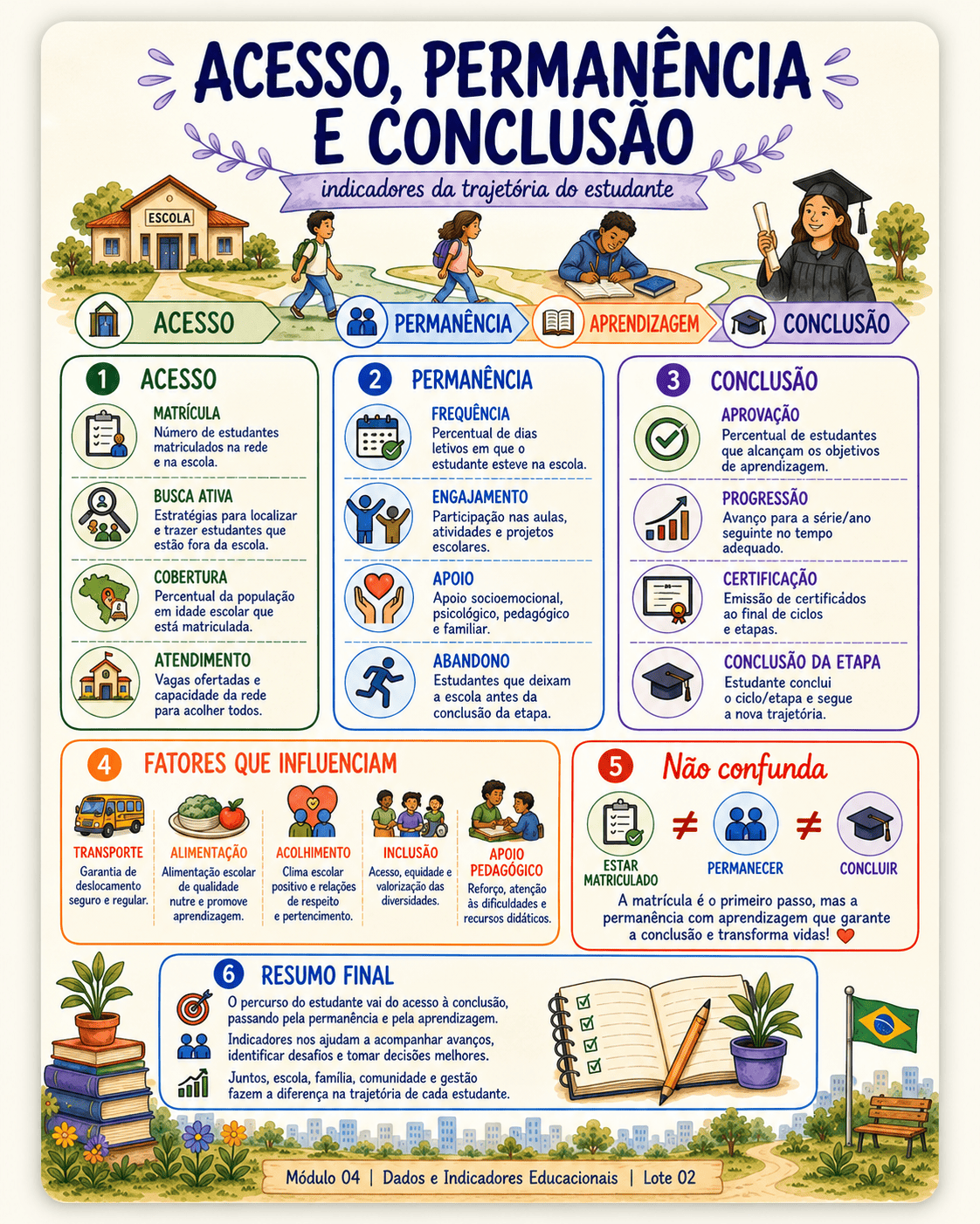 Página visual sobre avaliação